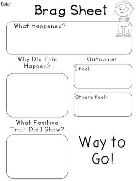 Editable Think Sheets For Positive And Negative Behaviors