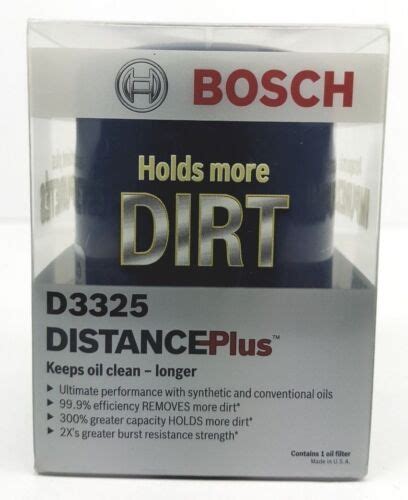Bosch Distance Plus D3325 Oil Filter Ebay