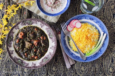 You want ghormeh sabzi without rice?? asked the waiter bewildered glancing back and forth between me and the sous chef. Turmeric & Saffron: Ghormeh Sabzi - Persian Herb Stew
