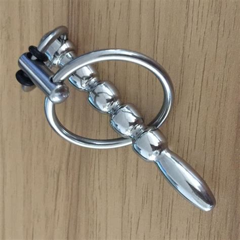 Stainless Steel Bead Urethral Sound Penis Dilator Plug Cock Ring Metal Insertion Rods Sex Toys