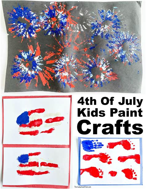 4th Of July Kids Paint Crafts The Suburban Mom