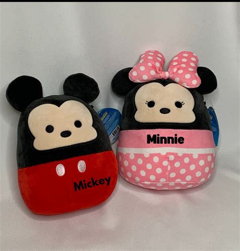 Disney Squishmallow Mickey And Minnie Squishmallow Etsy