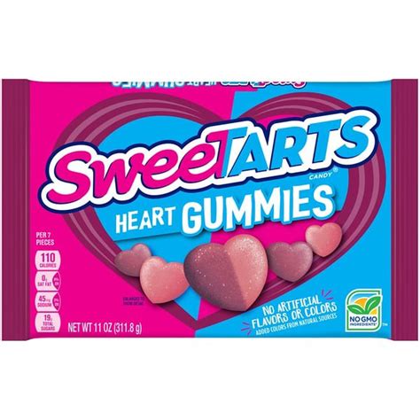 sweetarts heart shaped gummies heart gummies candy 11 oz delivery or pickup near me instacart