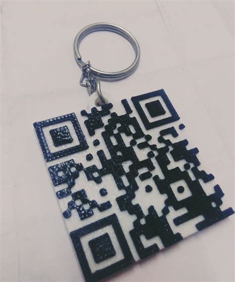 A QR code keychain for this Valentine which says " Will you be my