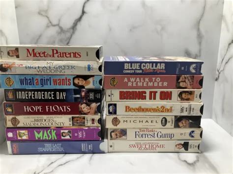 classic movie lot 80s 90s 00s vhs tapes of 15 films action drama comedy 30 00 picclick