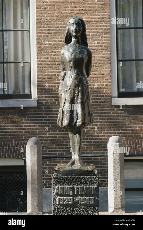 Amsterdam Holland Anne Frank Statue Stock Photo Alamy