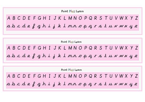 Cursive Chart Printable