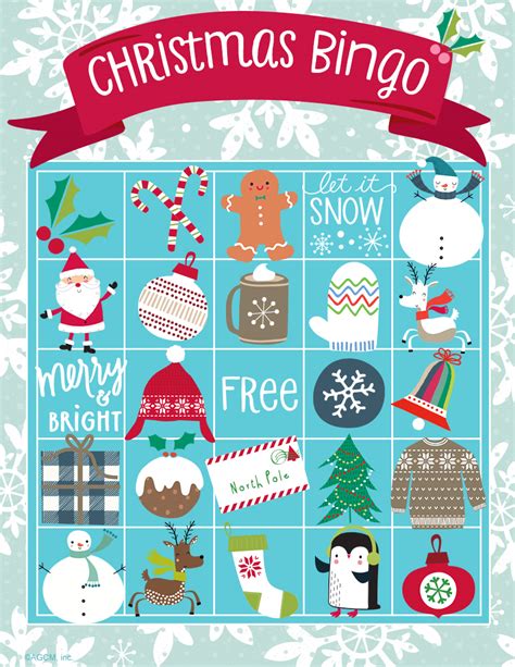 Free Christmas Bingo Cards Printable