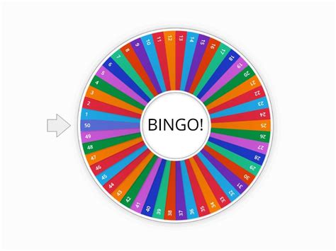 Bingo Numbers 1 50 Random Wheel