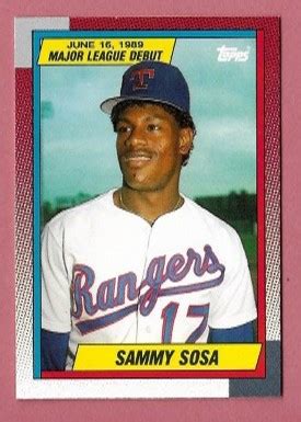 Check spelling or type a new query. Vintage Cubs Cards: Sammy Sosa Rookie & other notable Sosa cards