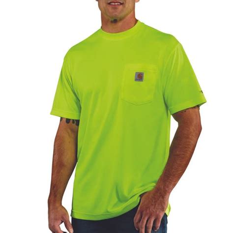Carhartt Mens Short Sleeve Force High Visibility Enhanced T Shirt