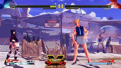 Street Fighter V Ce Juri Vs Female Guile Pc Mod Youtube