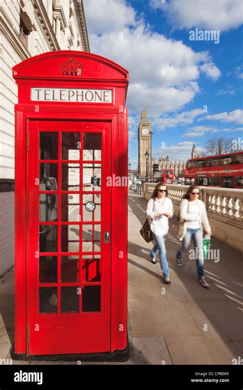 Rote Telefonzelle Und Big Ben London England Stockfotografie Alamy