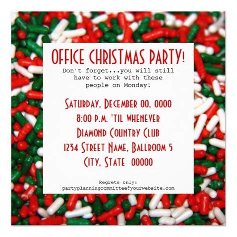 office christmas party invitations