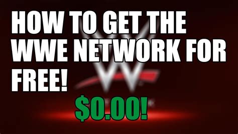 The no cost, tiered edition of the sports entertainment giant's he said: How To Watch WWE Network For Free (2017) - YouTube