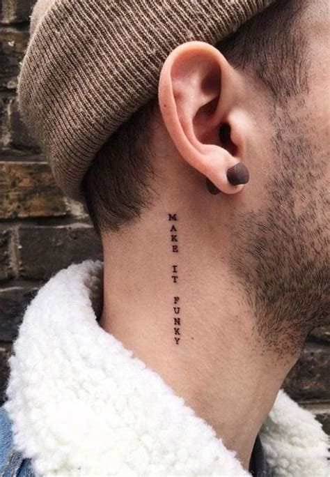 Male Small Side Neck Tattoos For Men Best Tattoo Ideas