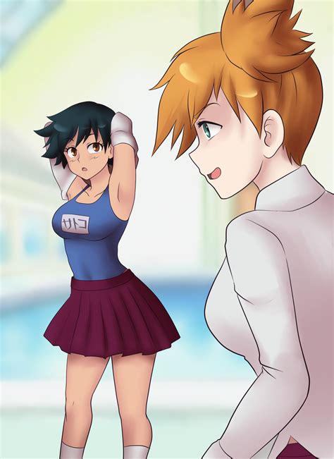 You Wear A Swimsuit As Underwear Ash And Misty By Rezuban On DeviantArt