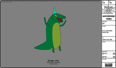 Crocodile With Party Hat From The Adventure Time Episode  Flickr