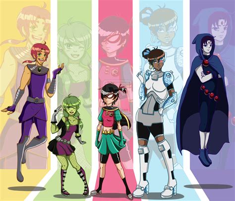 Titans Swap By Joyce On Deviantart Teen Titans Love Original Teen Titans