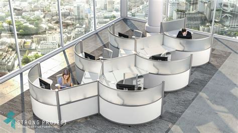 Modern Cubicles For A Truly Unique Futuristic Looking Office Space