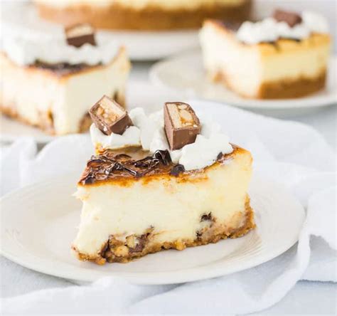Pour the filling into the springform pan and refrigerate for at least. White Chocolate Snickers Cheesecake - The Itsy-Bitsy Kitchen