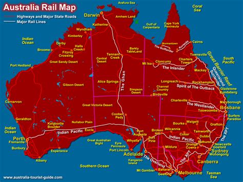 Railroad Map Australia Maps And Visual Information Pinterest