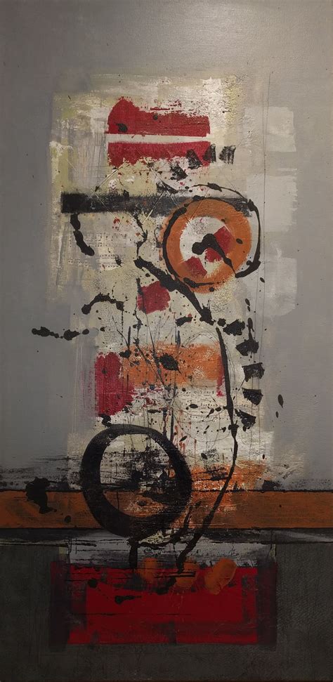 "Lyrical Alchemy" original abstraction by Lorraine Lawson, size 24x48