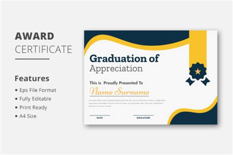 Creative Modern Certificate Template Graphic By Macrobyte · Creative