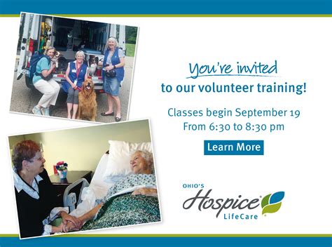 Ohios Hospice Lifecare Offers Training For New Volunteers