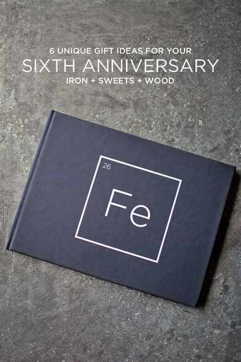 Check out our iron anniversary selection for the very best in unique or custom, handmade pieces from our gifts for the couple shops. 6 Unique 6th Year Anniversary Gift Ideas Iron, Sweets, and ...