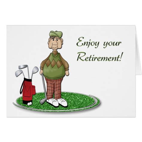 Golfer Retirement Card Zazzle