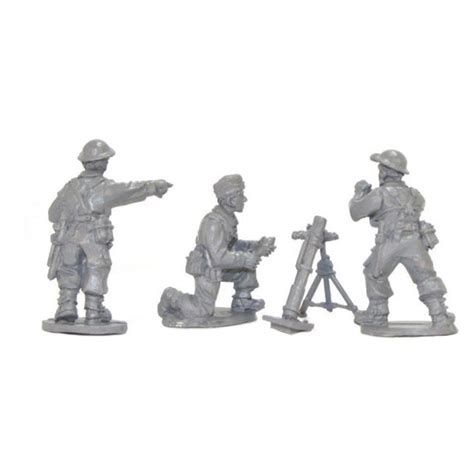 Warlord Games Bolt Action British Army 28mm Bef 3 Mortar Team Pack New