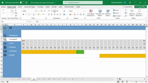Planilha De Gerenciamento De Projetos Em Excel