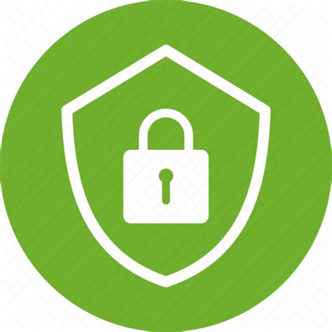 Encryption Firewall Green Lock Safe Secure Security Icon