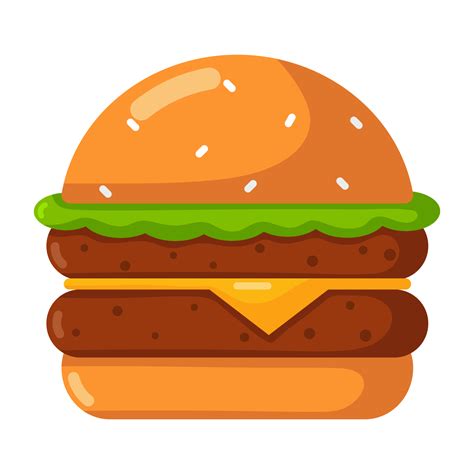 ícone De Cheeseburger Dos Desenhos Animados 18931024 Png