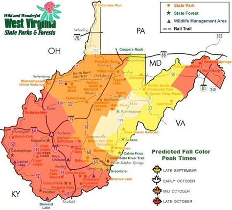Peak Fall Color In West Virginia West Virginia Travel Queen