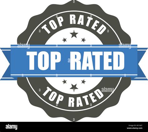Top Rated Badge Award Sticker Stock Vector Image And Art Alamy