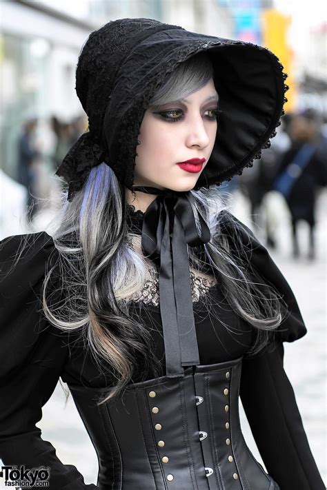 Harajuku Gothic Lace Street Style W Abilletage Corset And Vimoque Tokyo Fashion