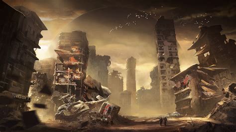 Artstation Destroyed City