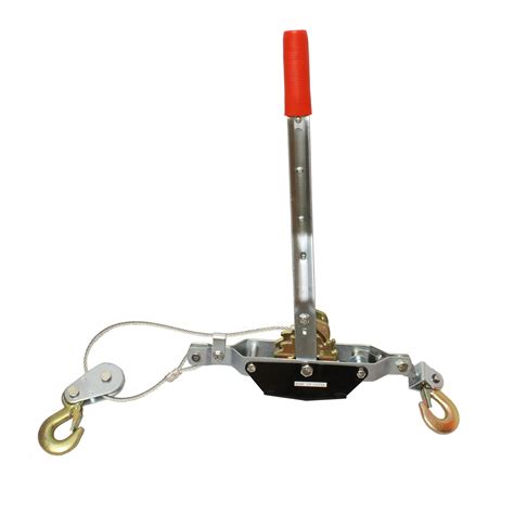 abn heavy duty hand puller and cable rope 4 ton dual gear 3 hook come along tool hand winch