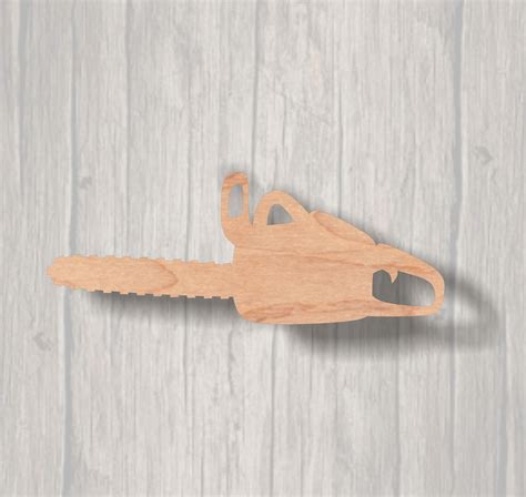 Chainsaw. Unfinished wood cutout. Wood cutout. Laser Cutout. | Etsy