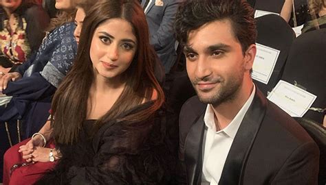 Sajal Ali Ahad Raza Mirs Dazzling Photo In All Black Outfit Wins Hearts