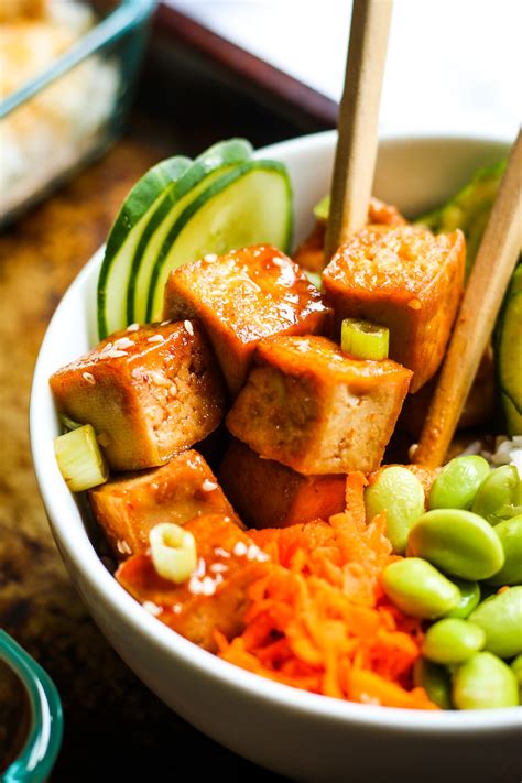 Tofu Poke Bowl Meal Prep Tofu Poke Bowls Love These For A Vegan Meal Prep Recipe So Easy To