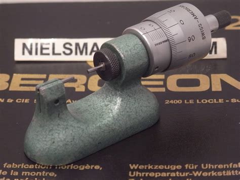 Verkauft Bergeon No 6734 Horizontale Micrometer Niels Machines