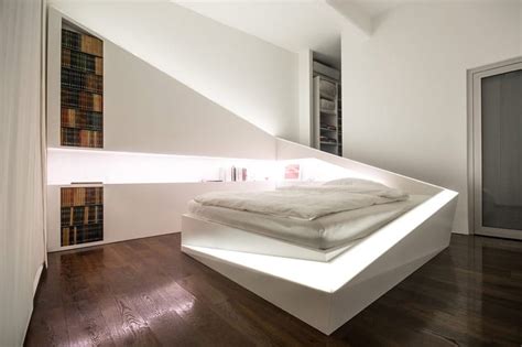 Futuristic White Bedroom Designs