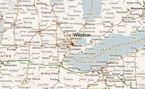 City Of Windsor Ontario Map