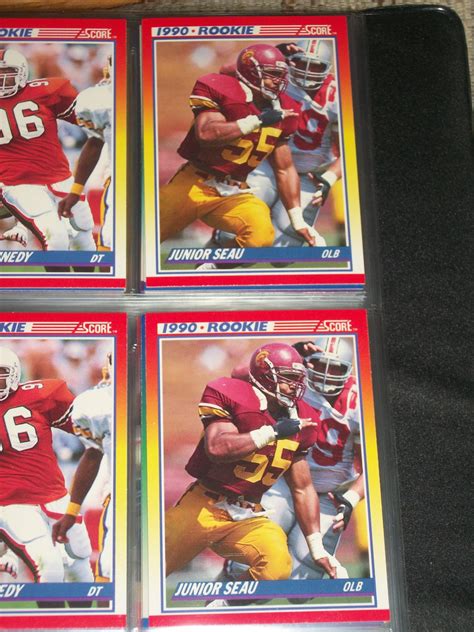 1990 football score card sets by set, including in depth set checklists, price guides, buying guides and price comparisons on 1990 football card singles. Junior Seau 1990 Score Football Card- ROOKIE