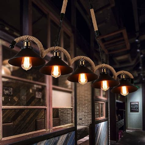 Vintage Coffee Shop Pendant Lights Bar Restaurant Hanglamp Loft