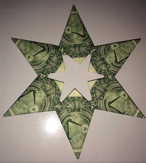 Dollar Bill Origami 5 Or 6 Point Money Star 18 Steps With Pictures