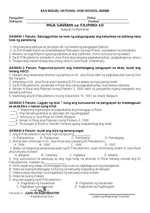 El Filibusterismo Script EL FILIBUSTERISMO Kabanata IV Si Kabesang